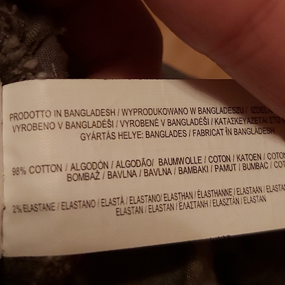 🤯2/$15 Primark Army Green Cotton Jean Shorts Size 8 - Picture 5 of 5